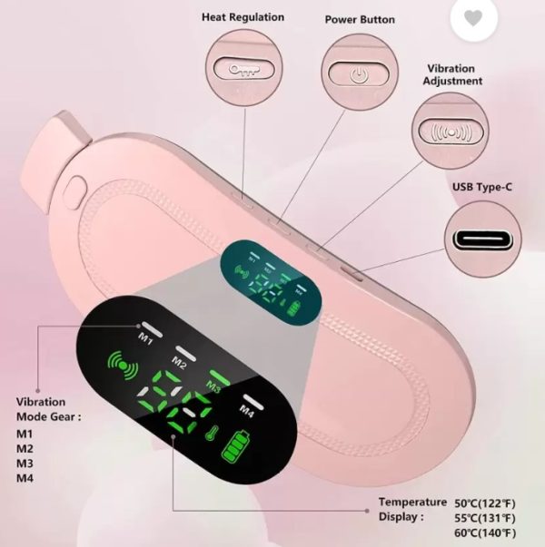 Period Pain Relief Heating Belt – Electric Heating Pad for Menstrual Cramps & Back Pain
