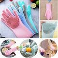 silicon washing gloves